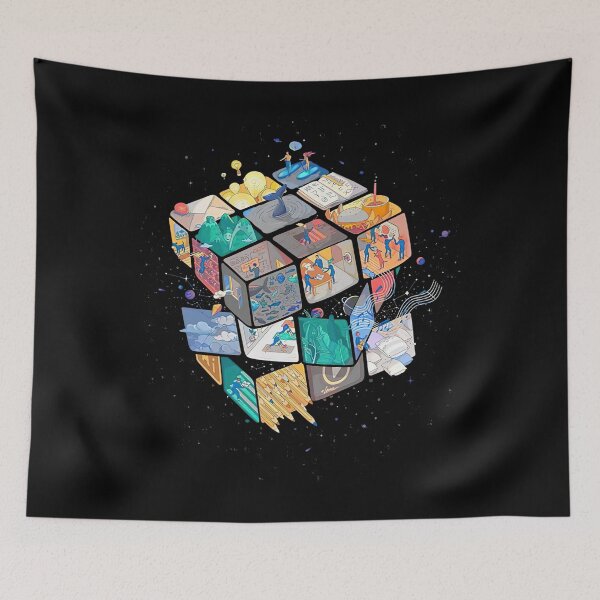 Item preview, Cool Math Rubik Rubix Rubics Player Cube Magic Colors designed and sold by Alice12Trainorx.