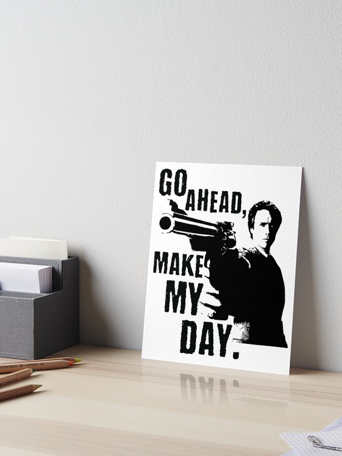 Go ahead make my day retailer Aceo art card