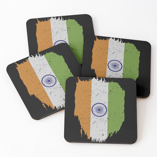 Item preview, India Flag in Tricolor with Ashoka Chakra Desi Indian designed and sold by alltheprints.