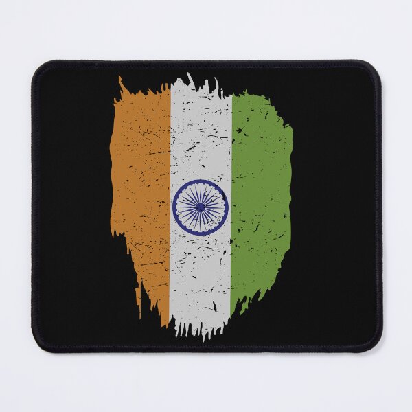 Item preview, India Flag in Tricolor with Ashoka Chakra Desi Indian designed and sold by alltheprints.