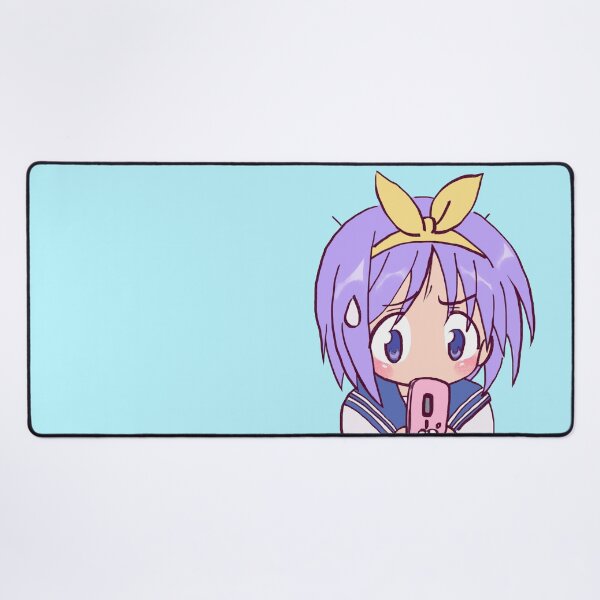 Item preview, I draw tsukasa texting with her pink flip phone / lucky star designed and sold by RansRoom.