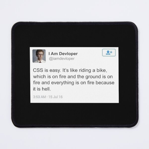 Item preview, CSS Is Easy - Funny CSS Saying designed and sold by deepan chandrasekaran.