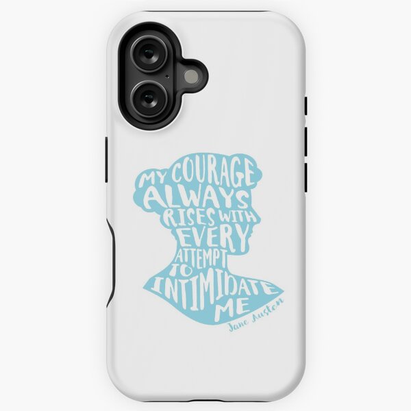 Item preview, My Courage Rises Pride and Prejudice Jane Austen Quote Design designed and sold by Cate Hamilton.