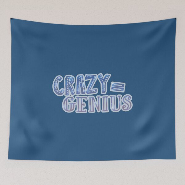 Item preview, Crazy Equals Genius   designed and sold by Handmadeyasmin.