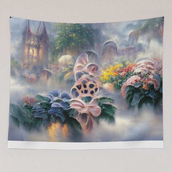 Item preview, Flower pattern fantasy mist designed and sold by PolarNightNomad.