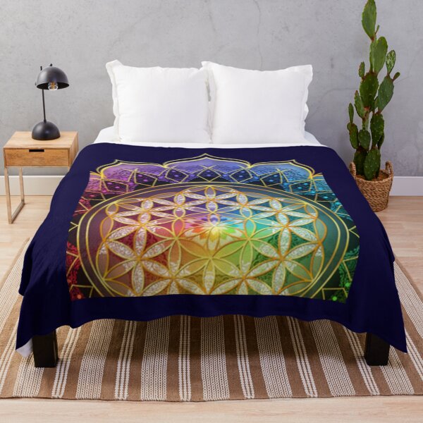 Item preview, Rainbow Flower of Life with Lotus designed and sold by PatricStewar.
