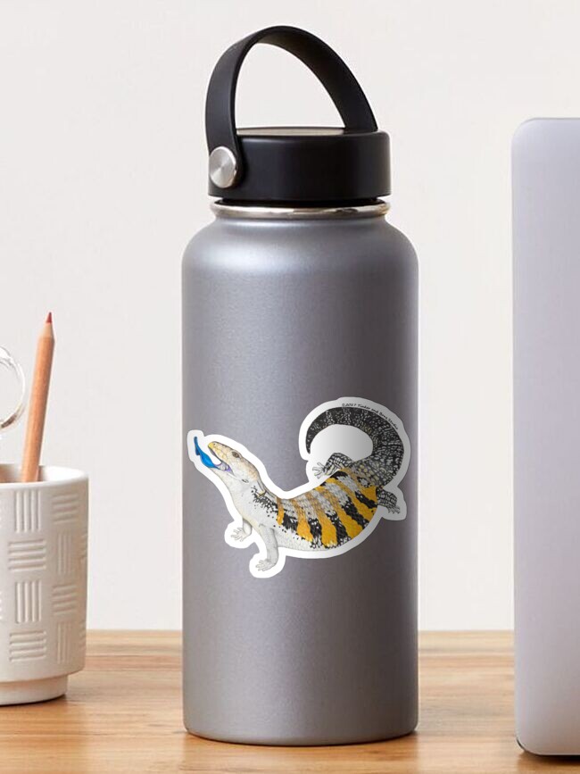 Thumbnail 1 of 3, Sticker, Blue Tongue Skink designed and sold by TinkerandBone.
