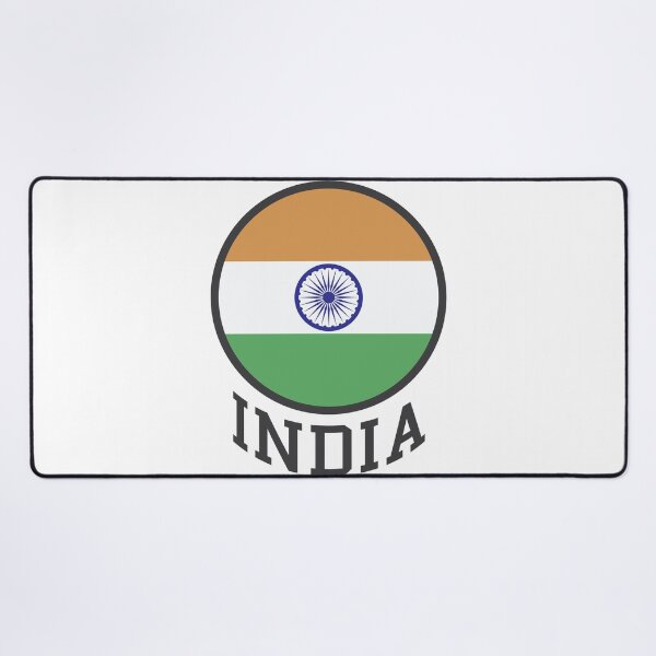 Item preview, India Flag Logo Tricolor with Ashoka Chakra Desi Indian designed and sold by alltheprints.