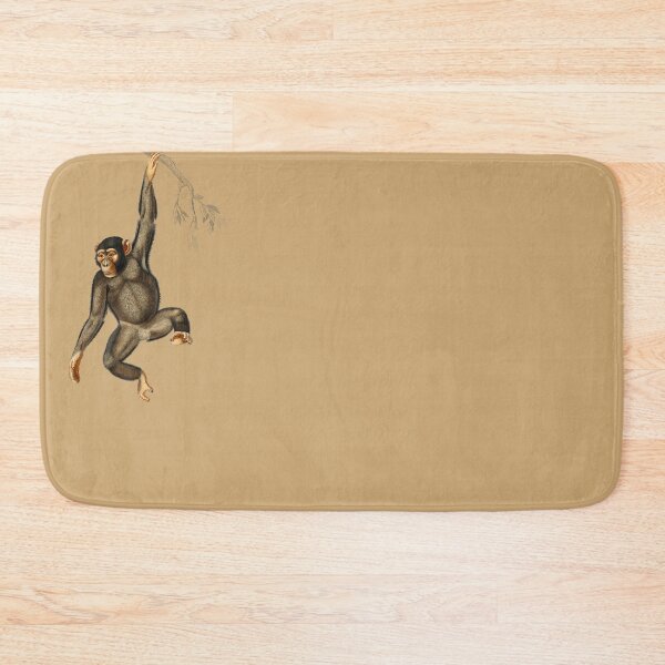 Item preview, Brown Backdrop Chimpanzee Design remix from artworks by Charles Dessalines  designed and sold by beddreams.