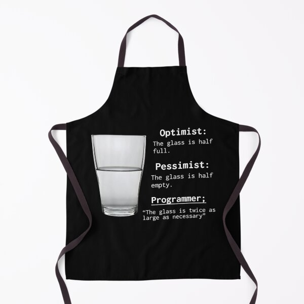 Artikelvorschau, Das Glas ist doppelt so groß wie nötig - Funny Programmers Meme entworfen und verkauft von deepan chandrasekaran.