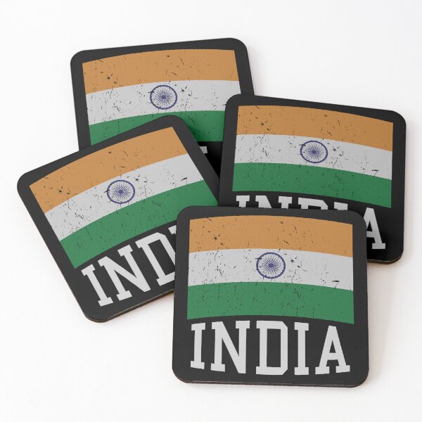 Item preview, India Flag in Tricolor with Ashoka Chakra Desi Indian designed and sold by alltheprints.
