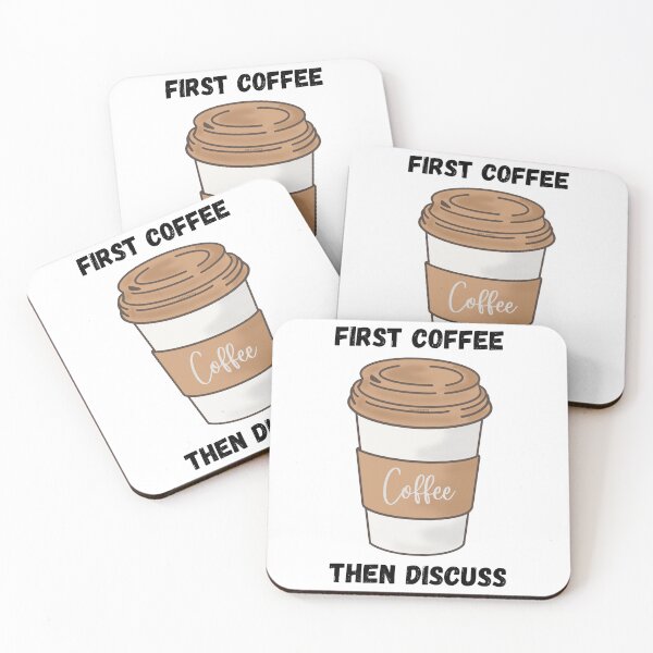 Item preview, First coffee then Discuss designed and sold by NellyDS17.