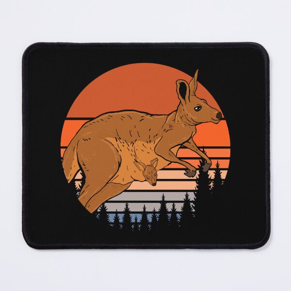 Item preview, Australian Marsupial Outback Zoo Animal Retro Kangaroo designed and sold by bestshirtdesign.