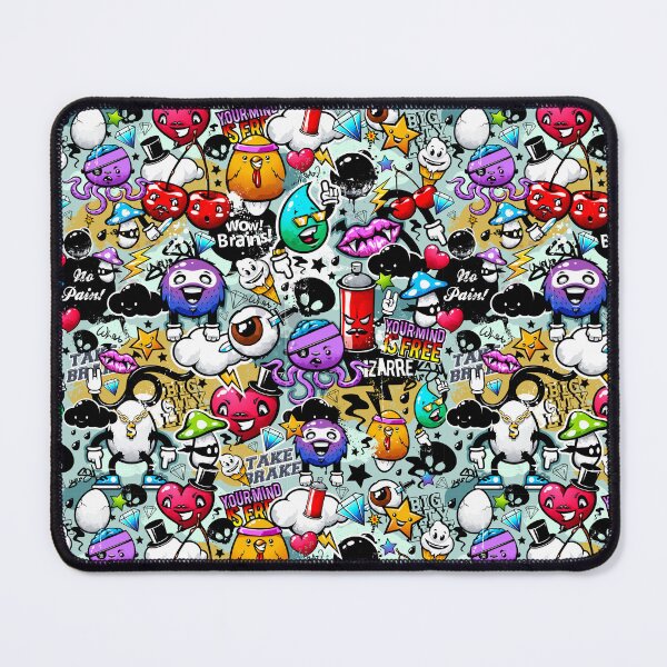 Item preview, Pop Art Graffiti Funny Comics Faces designed and sold by SoccaTamam.