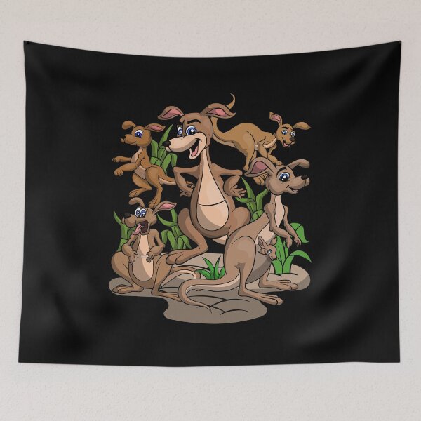 Item preview, Australian Outback Marsupial Zoo Animal Cute Kangaroo designed and sold by bestshirtdesign.