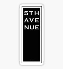 5th Avenue - New York Sticker