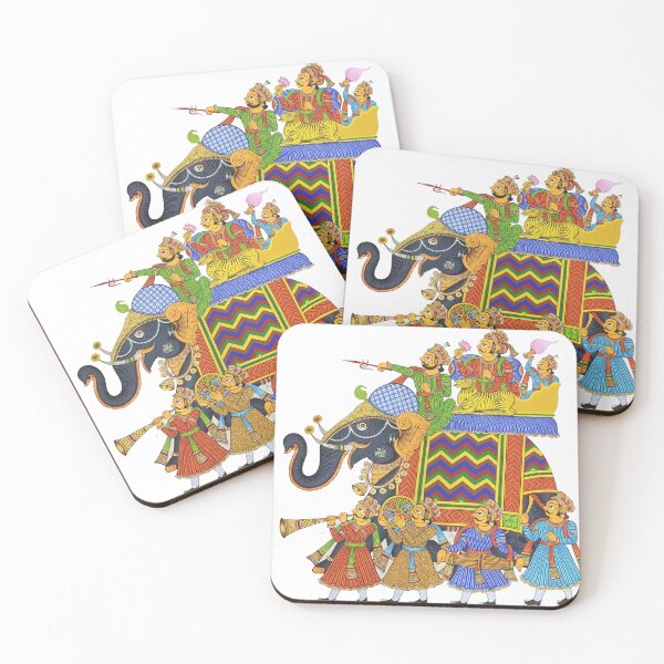 Item preview, King on Royal elephant, king procession, royal musicians designed and sold by gopalpjoshi.