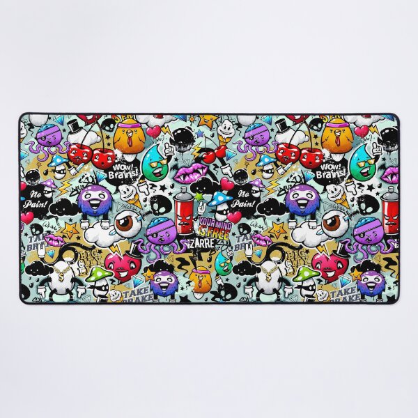 Item preview, Pop Art Graffiti Funny Comics Faces designed and sold by SoccaTamam.