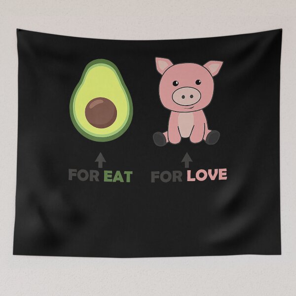 Artikelvorschau, Veganer Tierfreund essen Avocado Liebe Schweine Premium T-Shirt entworfen und verkauft von Huntley1.