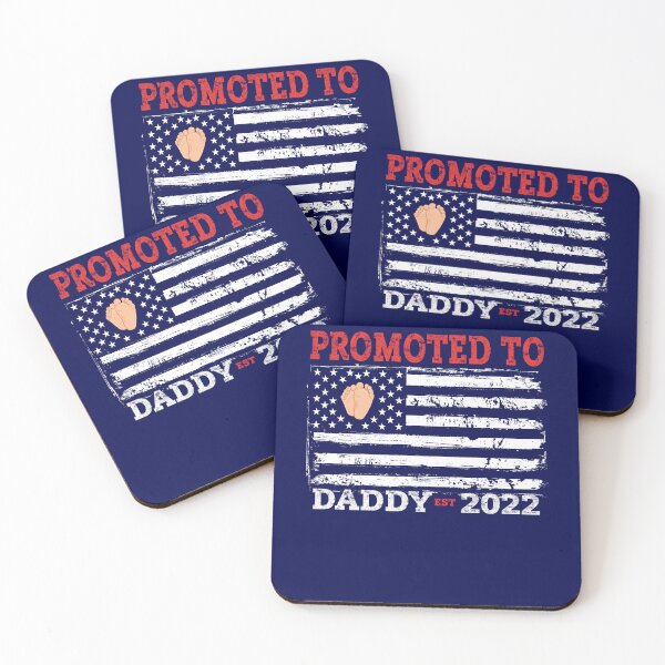 Item preview, Promoted To Daddy est. 2022 New Dad USA flag Distressed Style designed and sold by niftee.