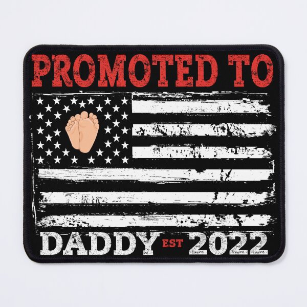 Item preview, Promoted To Daddy est. 2022 New Dad USA flag Distressed Style designed and sold by niftee.