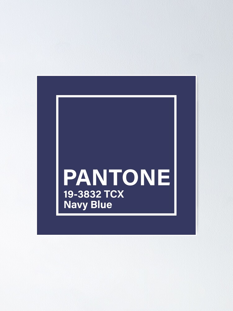 pantone-19-3832-tcx-navy-blue-poster-by-princessmi-com-redbubble