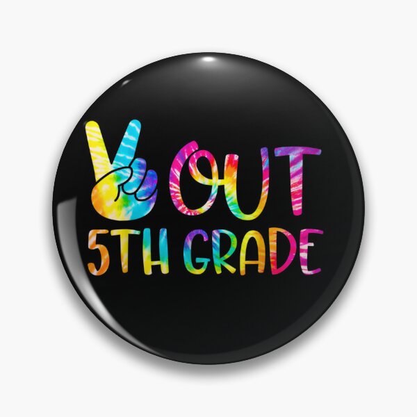Item preview, Peace Out 5th Grade Happy Last Day Of School Tie Dye Student designed and sold by johnsimonart.