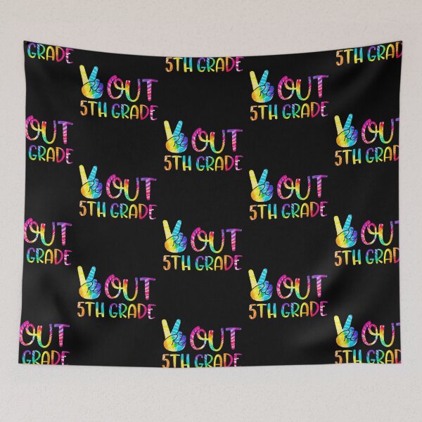 Item preview, Peace Out 5th Grade Happy Last Day Of School Tie Dye Student designed and sold by johnsimonart.