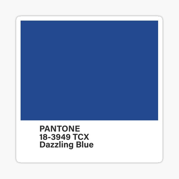 pantone 18-3949 TCX Dazzling Blue Sticker