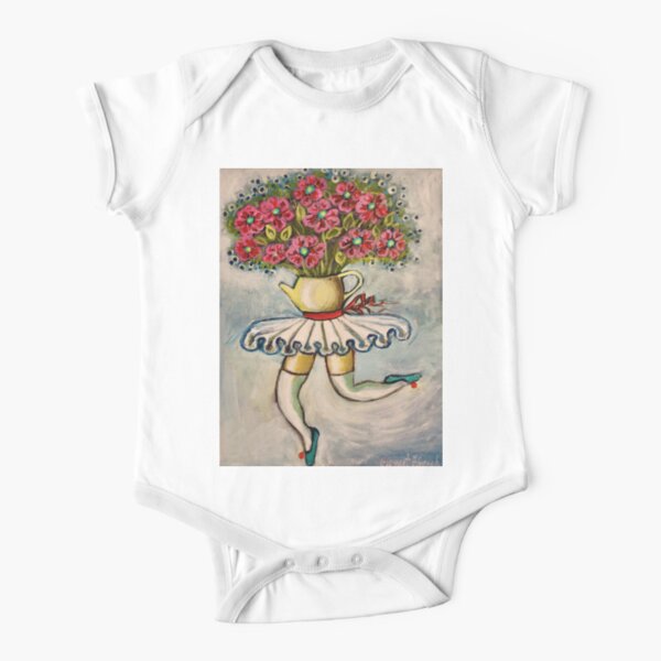 GOING PLACES - Full Painting Short Sleeve Baby One-Piece