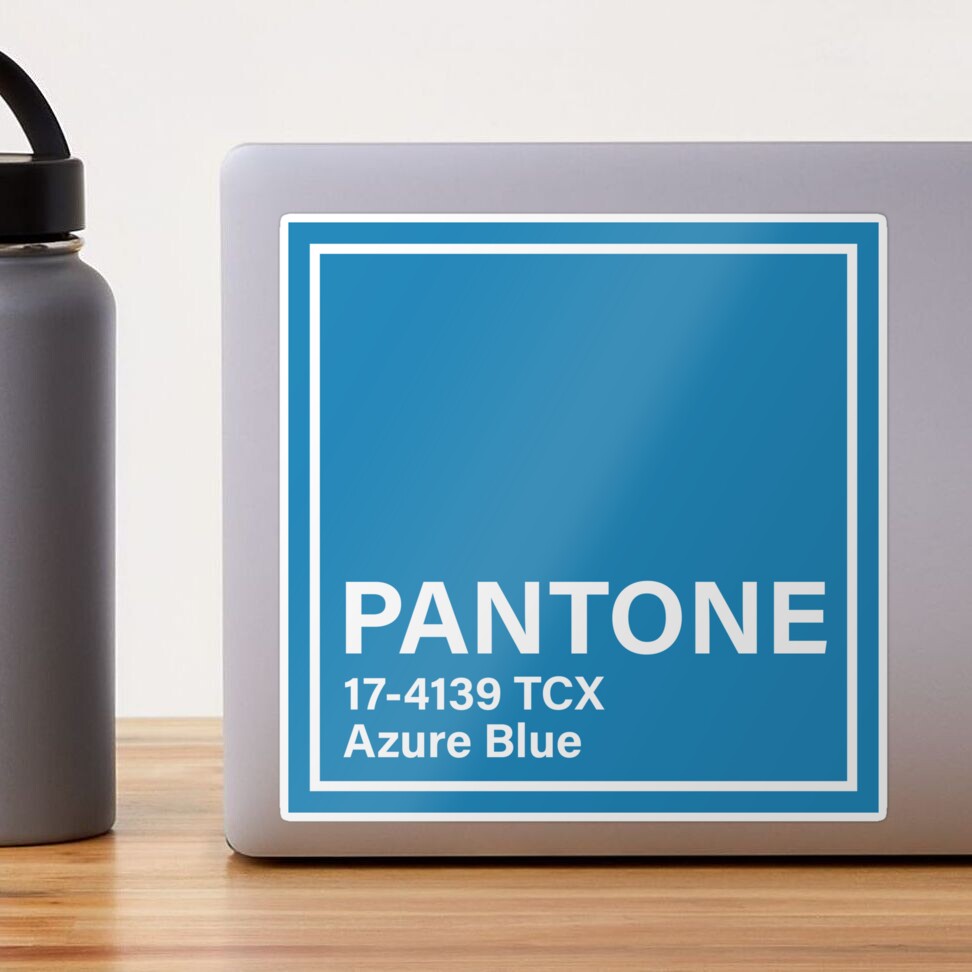 pantone 17-4139 TCX Azure Blue | Sticker