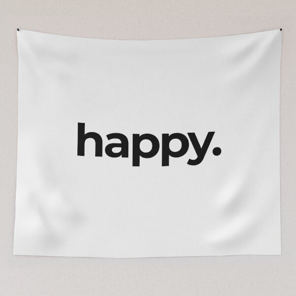 Item preview, happy. single word with a dot designed and sold by alwaystext.