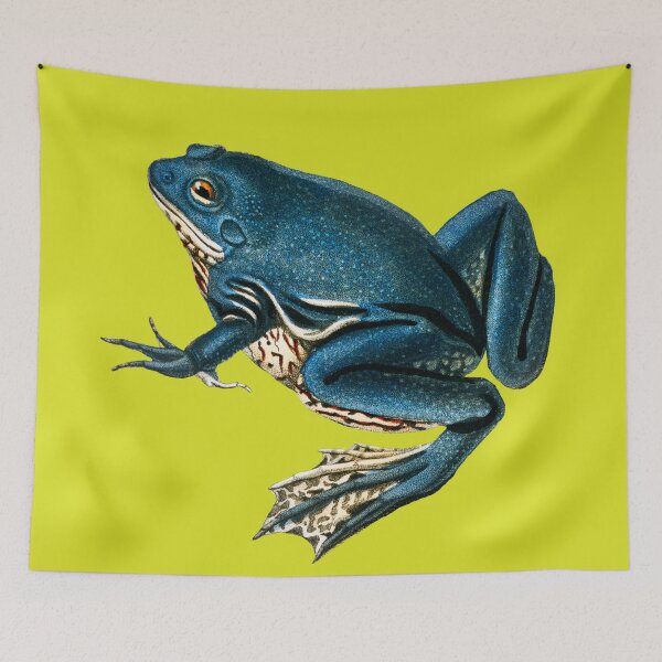 Item preview, Blue Frogs Looking Great on Pop Colored Backgrounds II designed and sold by beddreams.