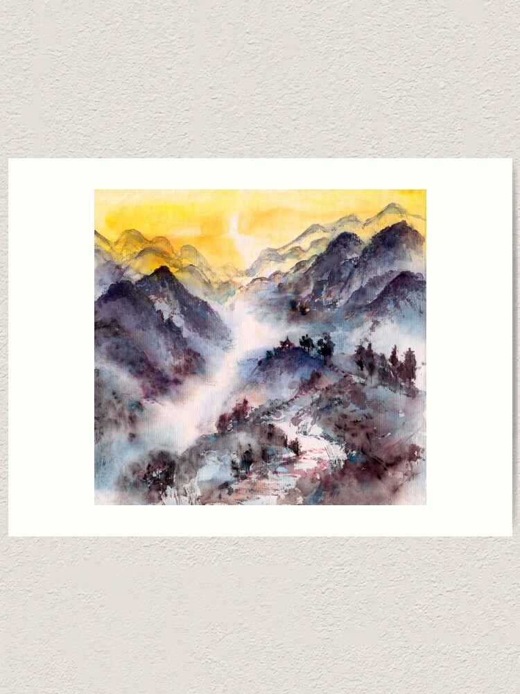 Alternate view of Hike to the Mountain Top Art Print