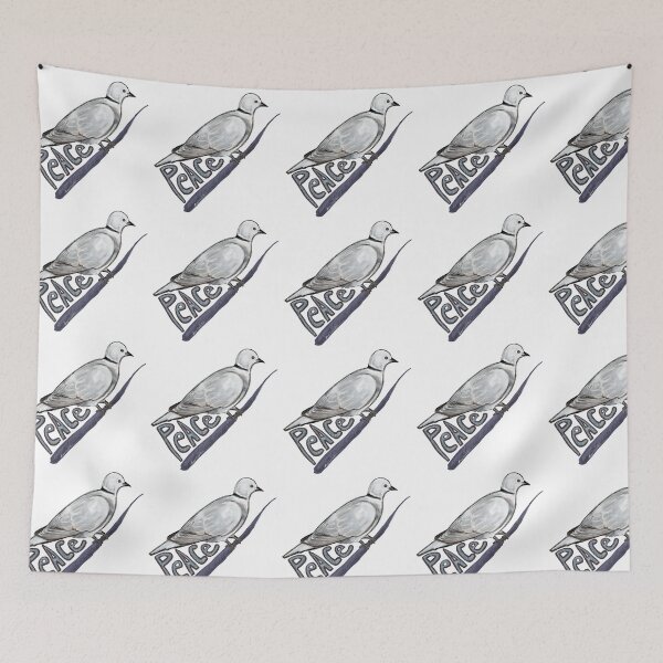 Item preview, Eurasian Collared-Dove and Peace designed and sold by SurlyAmy.