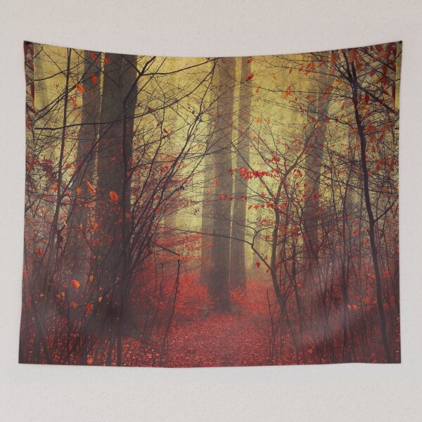 Item preview, the way in - mysterious misty woodland designed and sold by Dyrk Wyst Redbubble Shop.