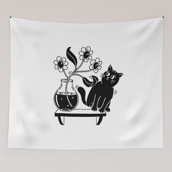 Item preview, cat and flowers designed and sold by Alexander  Medvedev.