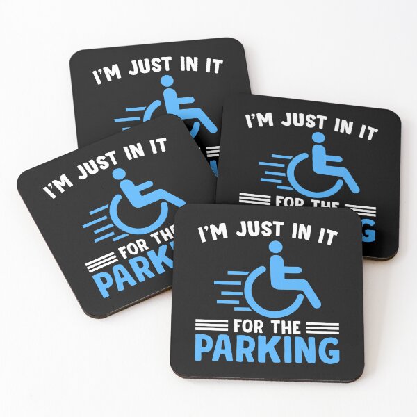 Item preview, I'm Just In It For The Parking Handicap Wheelchair Disability designed and sold by mteehut.
