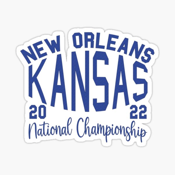 "Kansas National Championship 2022 " Sticker by JiuSun Redbubble