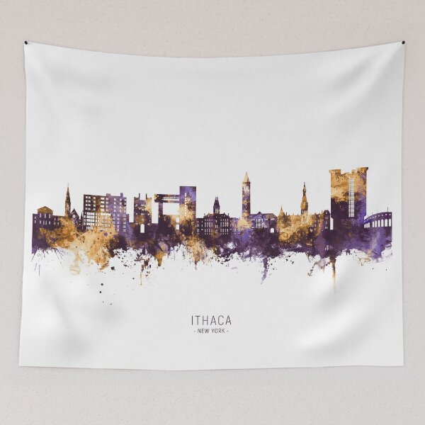 Item preview, Ithaca New York Skyline designed and sold by ArtPrints.