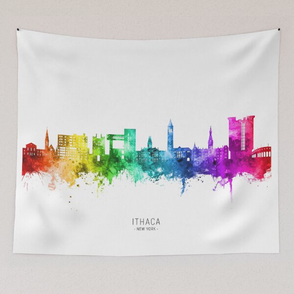 Item preview, Ithaca New York Skyline designed and sold by ArtPrints.