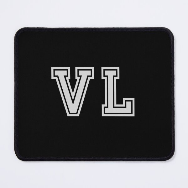 Item preview, V.L. Varsity Initials | Varsity Letters | Black And White | Personalised Gift designed and sold by Avo And Sriracha.