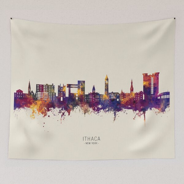 Item preview, Ithaca New York Skyline designed and sold by ArtPrints.
