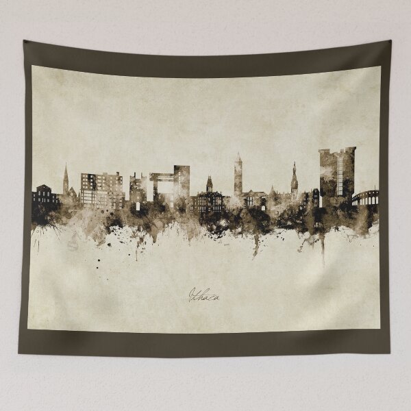 Item preview, Ithaca New York Skyline designed and sold by ArtPrints.