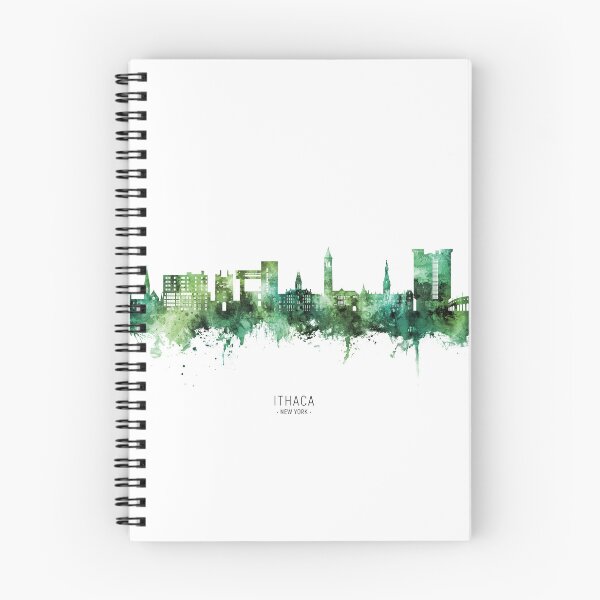 Aperçu de l'œuvre Ithaca New York Skyline créée et vendue par ArtPrints.