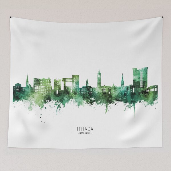 Item preview, Ithaca New York Skyline designed and sold by ArtPrints.