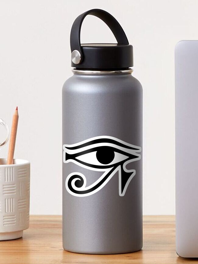 Sticker, Horus eye, Egyptian protection symbol, lucky charm, ancient Egypt, mythology, Horus, Eye designed and sold by Anne Mathiasz