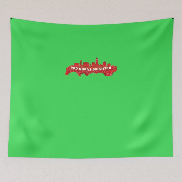 Item preview, Nebraska Red Burns Brighter Sticker designed and sold by IsabellMetz.