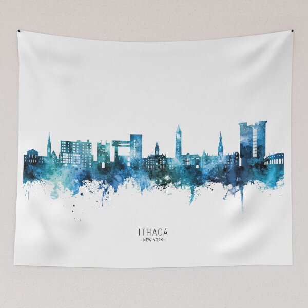Item preview, Ithaca New York Skyline designed and sold by ArtPrints.