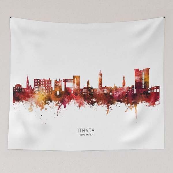 Item preview, Ithaca New York Skyline designed and sold by ArtPrints.